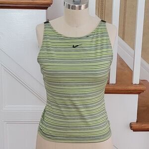 NIKE Striped Dri Fit Tank Top Size M